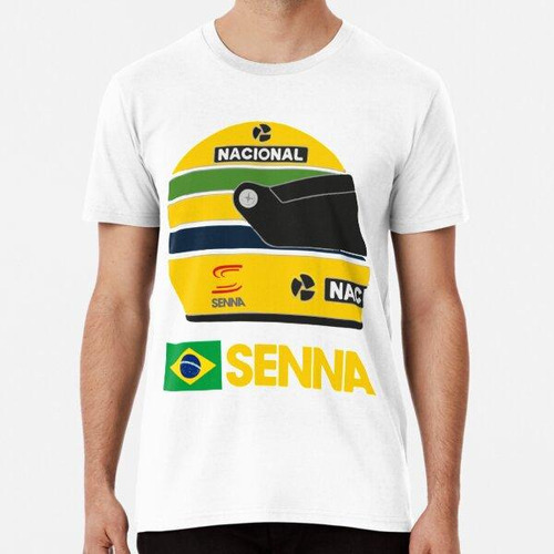 Remera Casco Ayrton Senna Algodon Premium
