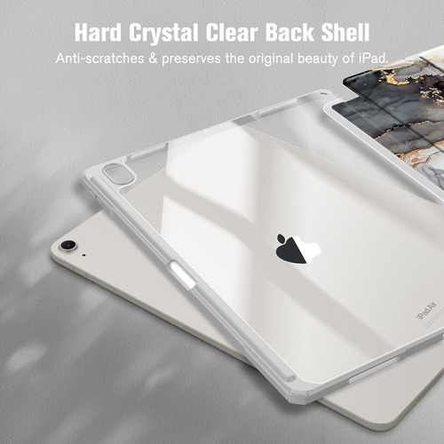 Funda Fintie Slim Para iPad Air 13 (m2) 2024 Marmol Blanco