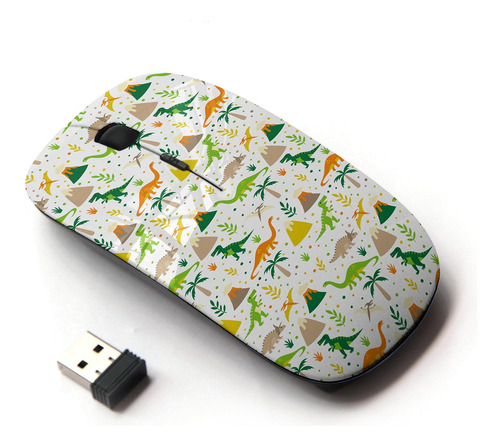 Koolmouse [ratón Óptico Inalámbrico Para Ordenador 2,4g Para Dinosaurio.