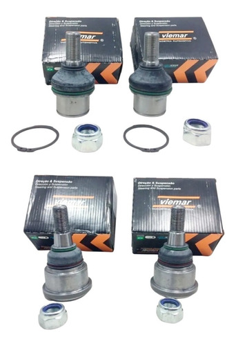 Kit 4 Pivo Inferior E Superior Dodge Ram 2500 4x4 03/15