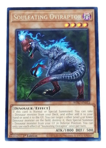 Souleating Oviraptor Raro Yugioh