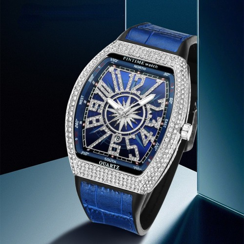 Relojes Pintime Diamond Quartz Waterproof Para Hombre