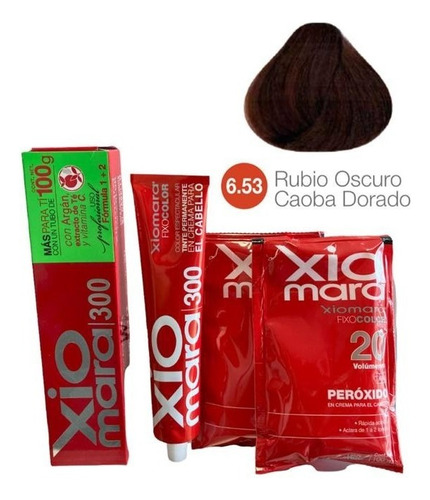 Xiomara Tinte 100g Tono 6.53 Rubio Oscuro Caoba Dorado