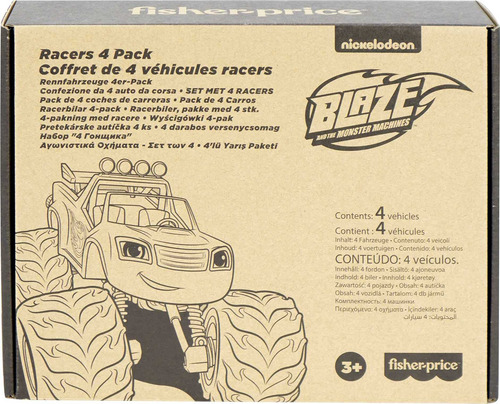 Toy Fisher-price Blaze And The Monster Machines Diecast 4 Pa