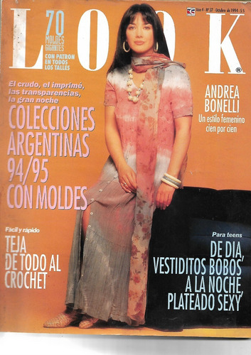 Revista Look #37 1994 Andrea Bonelliteresa Calandra Moldes