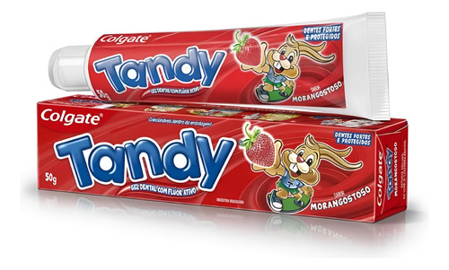Tandy Pasta De Dentes Sabor Morango 50g Kit C/ 6unid - Gamer