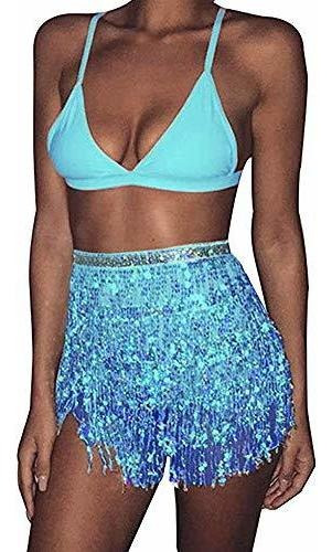 Cuerpo Brillos Corporales Aimimier Belly Dance Hip Skirt Seq