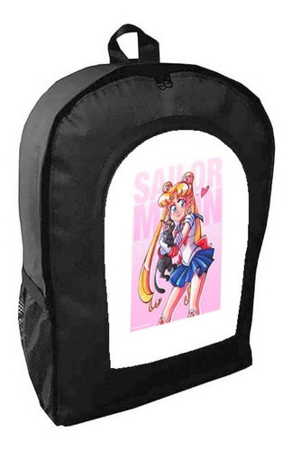 Mochila Negra Sailor Moon Adulto / Escolar E2