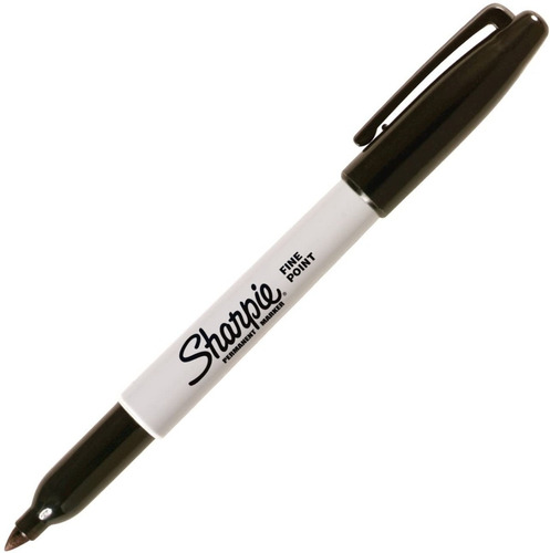 Marcador Sharpie Permanente Indeleble Punta Fina Negra X 1