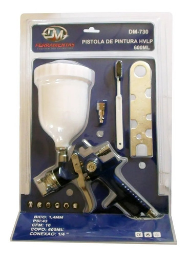 Pistola De Pintura Hvlp Profissional Automotiva Gravidade