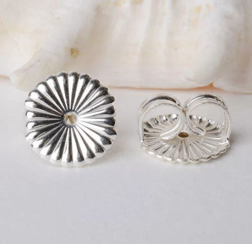 Imagen 3 de 7 de Aros Tornillos 1 Par Tope Plata 925 Grande ... Milenoil