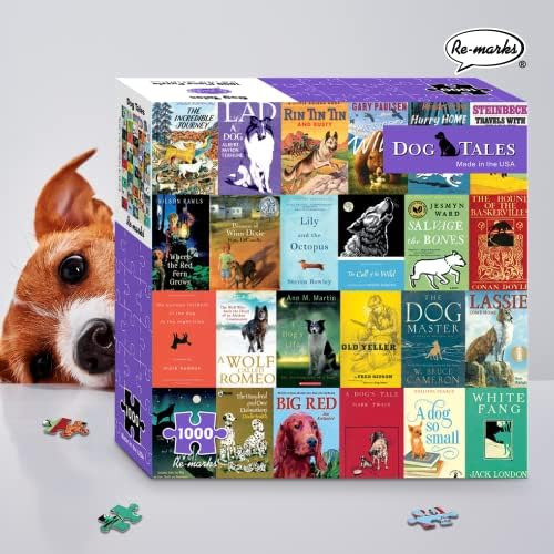 Re-marks Rompecabezas De Collage Literario Cuentos De Perro