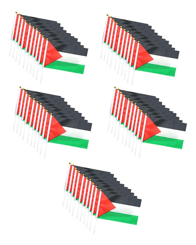 Bandera De Palestina Pequeña Con Mástil, Mano Palestina De 1