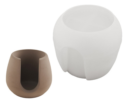 (2 #mold) Moldes De Silicona Para Resina Epoxi, Portavelas T