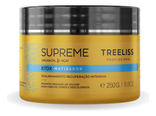 Alisamento Tratamento Btox Matizador Supreme 250g Tree Liss