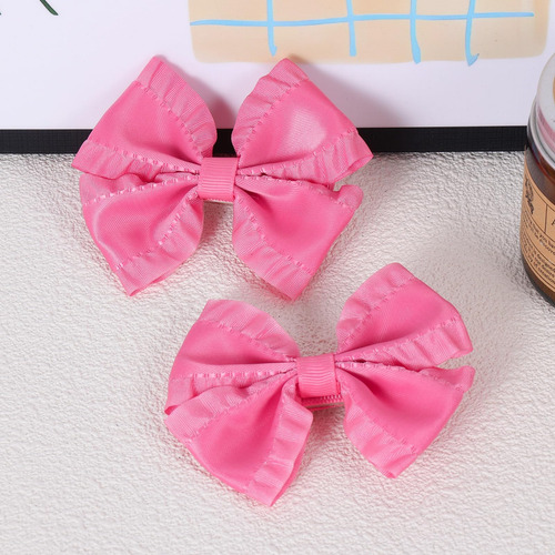 Baros De Cabello De Cinta Con Volantes 3 Pulgadas De Color R