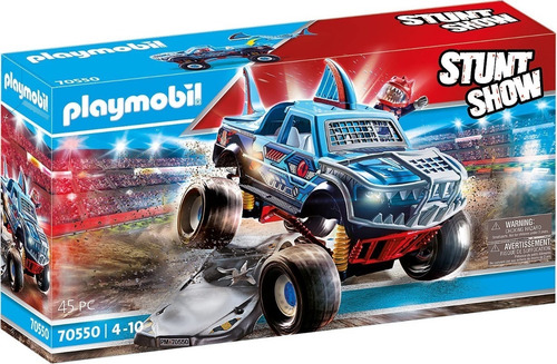 Bloques Para Armar Playmobil Stuntshow Camioneta Tiburón 45