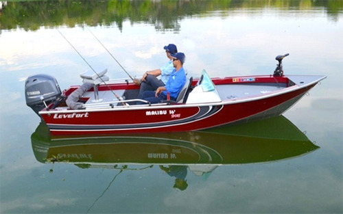 Imagem 3 de 12 de Lancha De Alumínio Malibú 16 Sport + Motor 60 Hp Yamaha