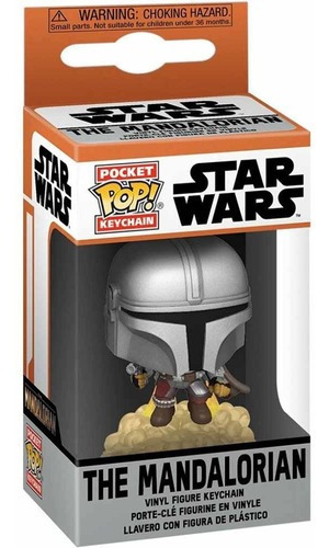 Chaveiro Funko Pocket Pop! Star Wars Mandalorian con Blaster