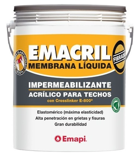 Membrana Liquida  Emacril  Blanco Fibrado 20 K Emapi