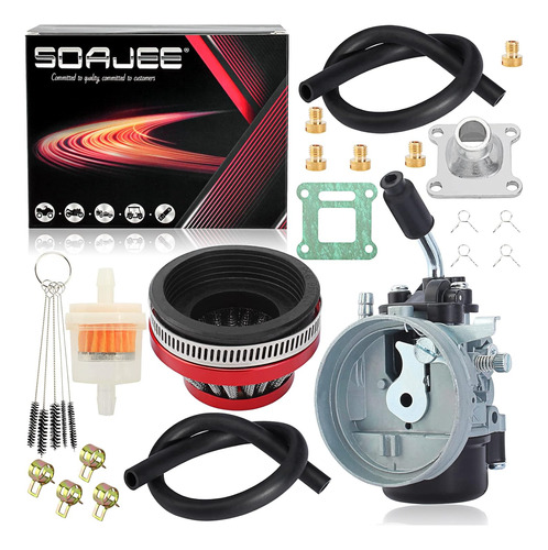 Soajee Filtro De Carburador Para 49 Cc, 50 Cc, 60 Cc, 66 Cc,