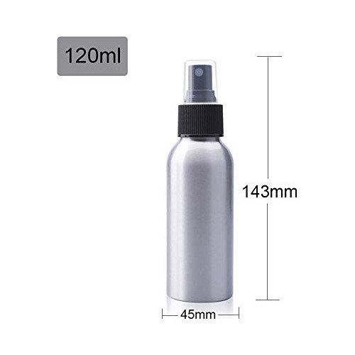 Botella De Aerosol Constore De 120 Ml Y 4 Oz De Aluminio Par