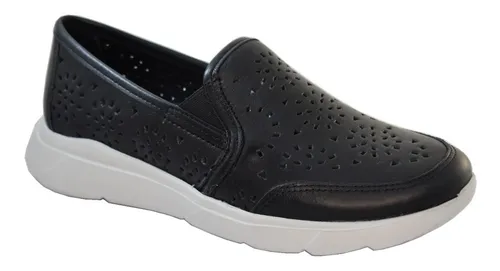 Zapato Cavatini Mocasin Pancha Calada Cuero Mujer Hilary