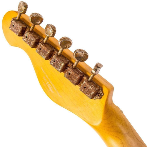 Guitarra Eléctrica Vintage V59mrsb Icon Sunburst T/ Tele Cuo Color Naranja Oscuro Material Del Diapasón Arce