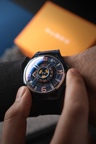 Reloj Nubeo Oao Automatic Edición Limitada Nb-6094-03 Correa Azul