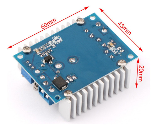 Convertidor Ddc Buck Drok Dc 5-40 V A 1,2-36 V, 8 A, 100 W