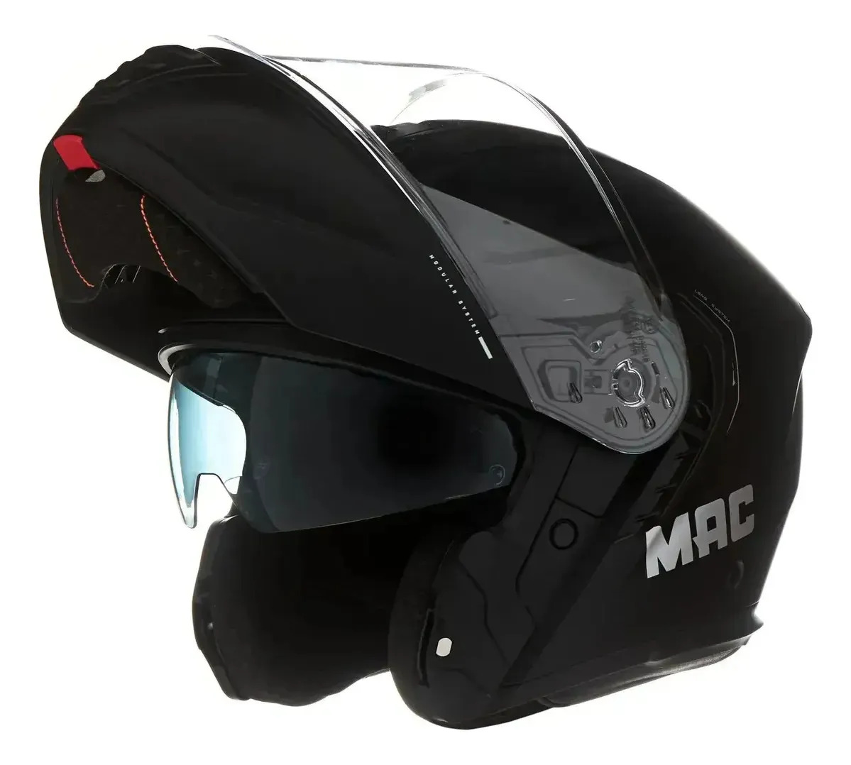 Casco Moto Modular Mac 917 Onyx Solid Mate Negro Xxl