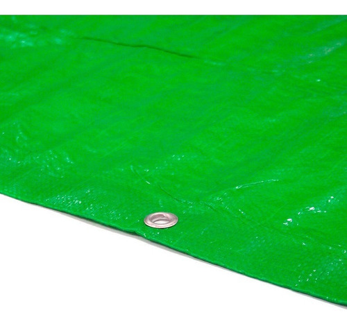 Imagen 3 de 9 de Rafia Cubrecerco Verde Con Ojales De 2 Mts De Ancho X 10 Mts
