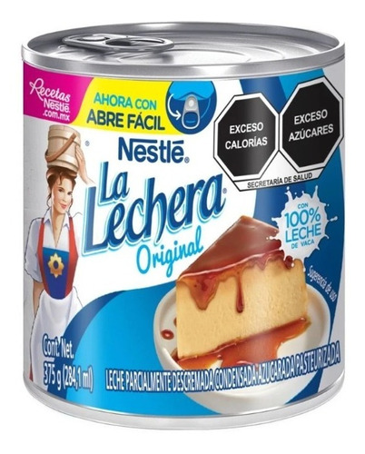 Nestle leche condensada la lechera lata 375g con abre fácil 