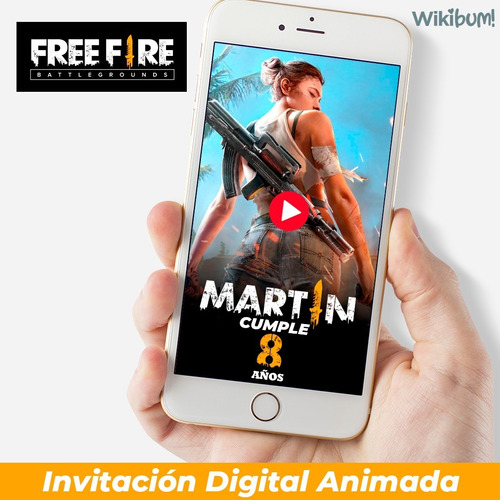 Invitación Virtual Animada Para Cumpleaños - Free Fire