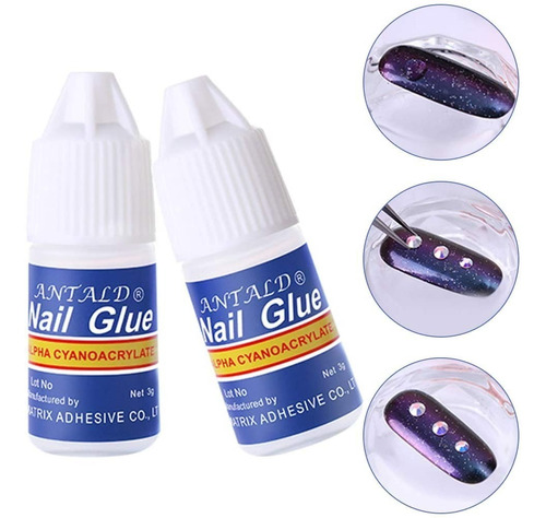 Pegamento X 5nail Glue/uñas Postizas/tips/strass/deco/ 3 Grs