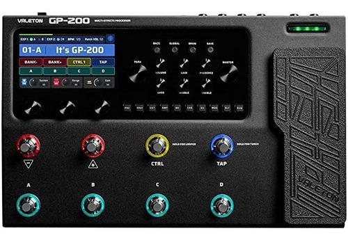 Pedal de efecto Valeton GP Multi-Effects Processor GP-200 negro
