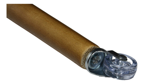 1 Pé Palito 50cm Eucalipto Com Rodinha Moveis Chapinha Reta Cor Amêndoa Marrom Claro