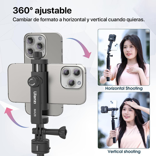 Soporte Universal 360° Ma28 Ulanzi Teléfono Gopro