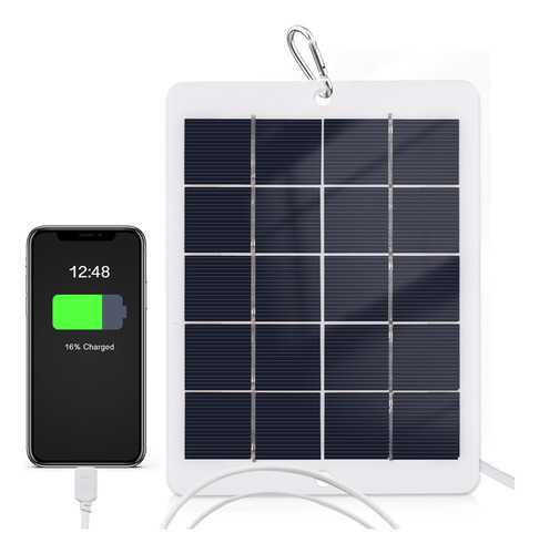 Cargador Portátil Para Cámara Doméstica Solar Charger Campin