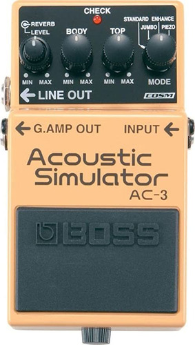 Boss Ac-3 Pedal De Simulador Acústico