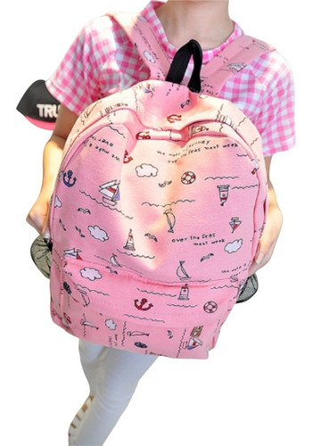 Mochila Escolar Cool Mujer Unisex Cute Kawaii Moda Niños