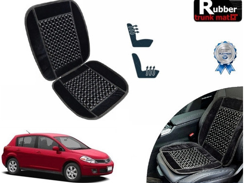 Cubre Respaldo Negro Asiento Bolitas Nissan Tiida Hb 2010