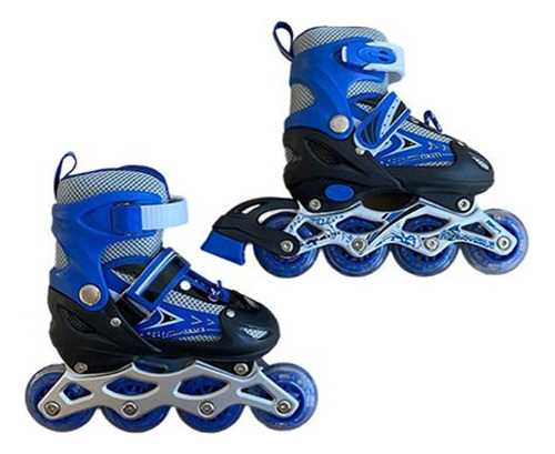 Patin Rollers 4 Ruedas Con Luces Talles S M L Barril