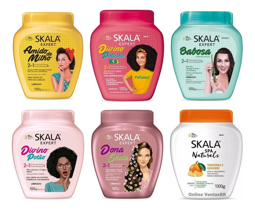 Crema Skala Kit 6 Combo Productos Skala Brasil Black Friday