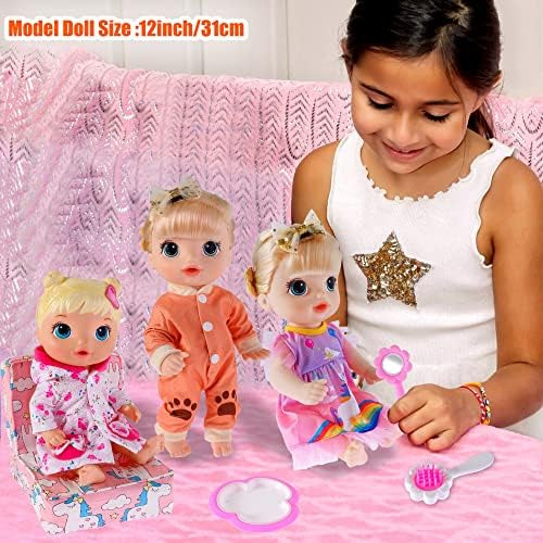 Ebuddy Ropa Y Accesorios Para Muñecas De Bebé Paquete De 16