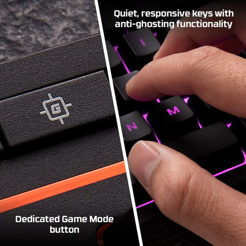 Hyperx Alloy Core Rgb - Teclado De Juego De Membrana, Cómoda