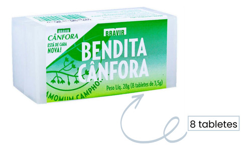 Canfora Bendita Cânfora Com 8 Tabletes 2 Unidades