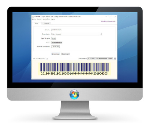 Programa Generador De Códigos De Barra - Afip Rg 1702
