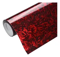 Comprar Vinil Fibra De Carbono Forjado Rojo