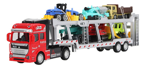 Carrier Truck Toy 7 En 1, Aleación De Transporte, Función Re